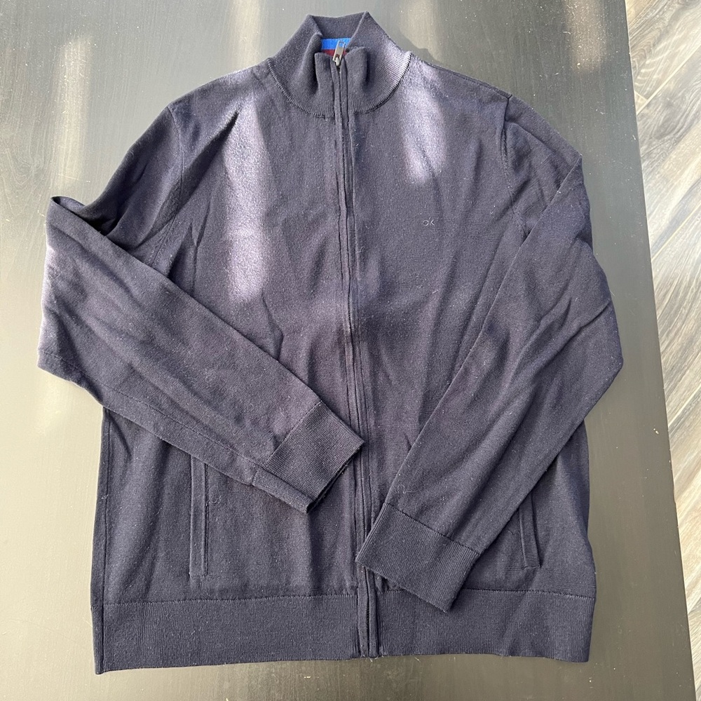 Calvin Klein mens zip up sweater
